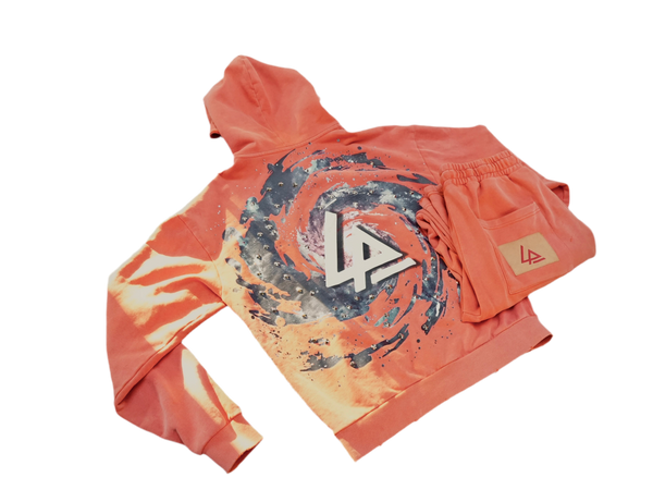 Cosmos Full Zip Sweatsuit - Carrot Orange – Lav Phonci